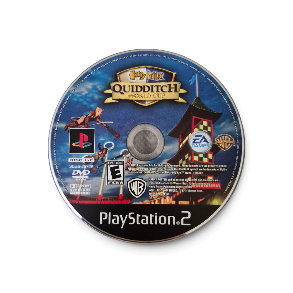 EA Games Harry Potter Quidditch World Cup PS2 Game Disk Only Blue